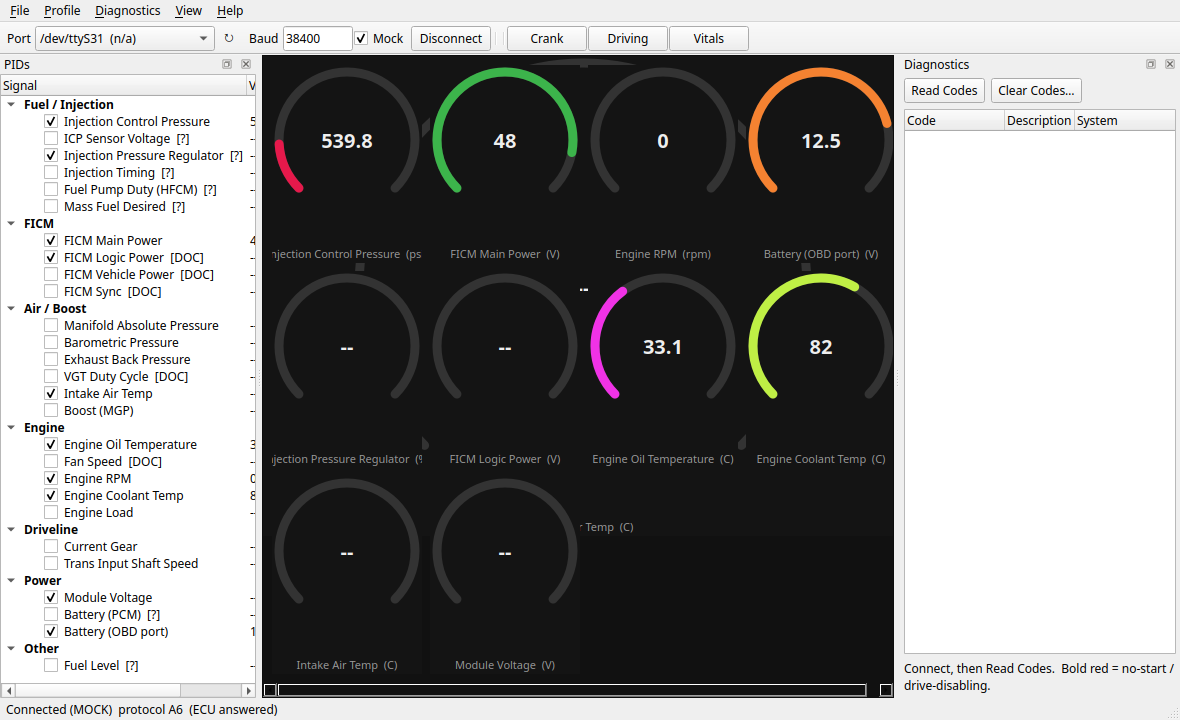 Gauge view