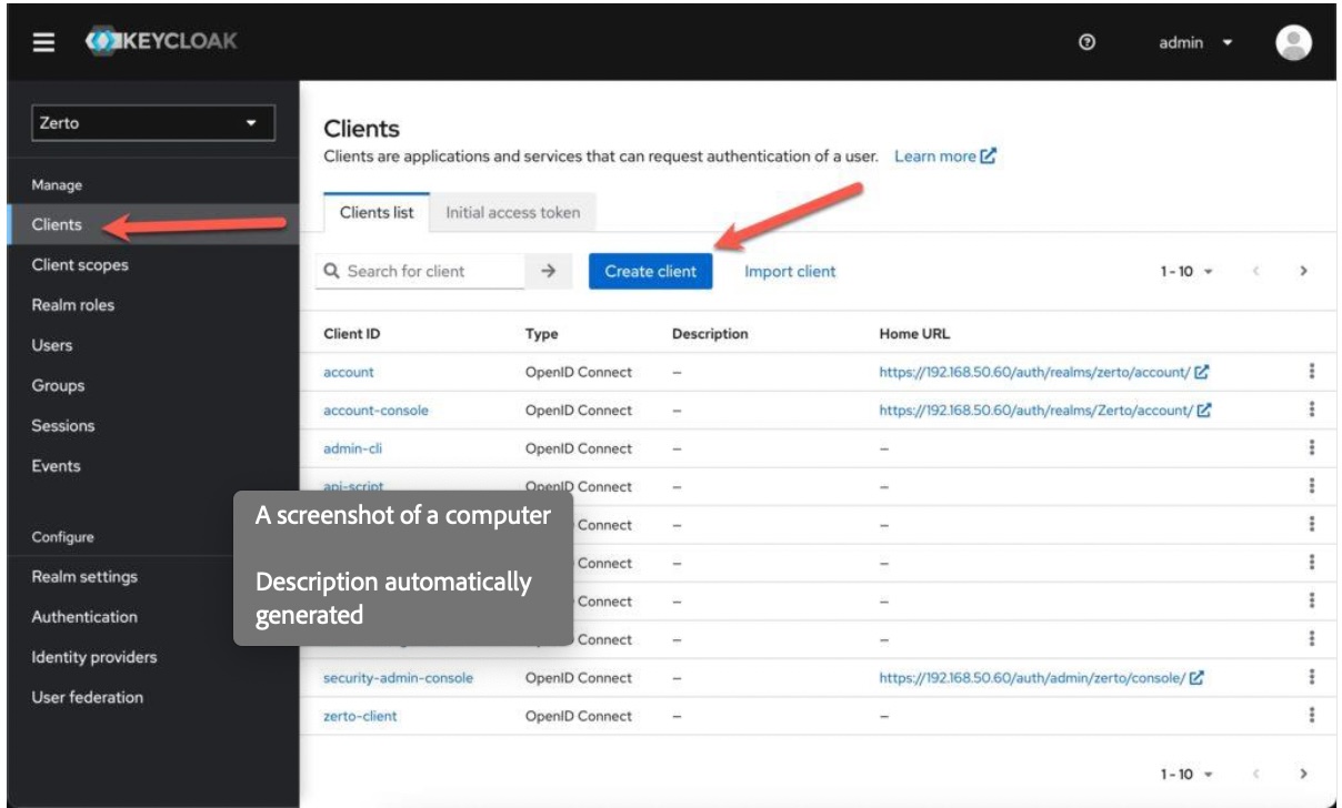 Create New Client - Step 1